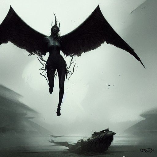 Sinister Six-Legged Winged Beast