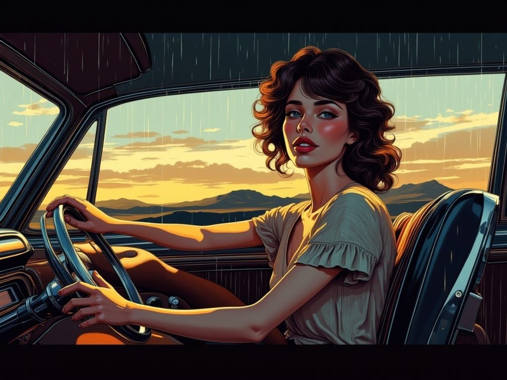 Tom Robinzon band:Drive my truck halfway to the highway station
Fairlane cruiser comes up on the left
Headlights on, rai...