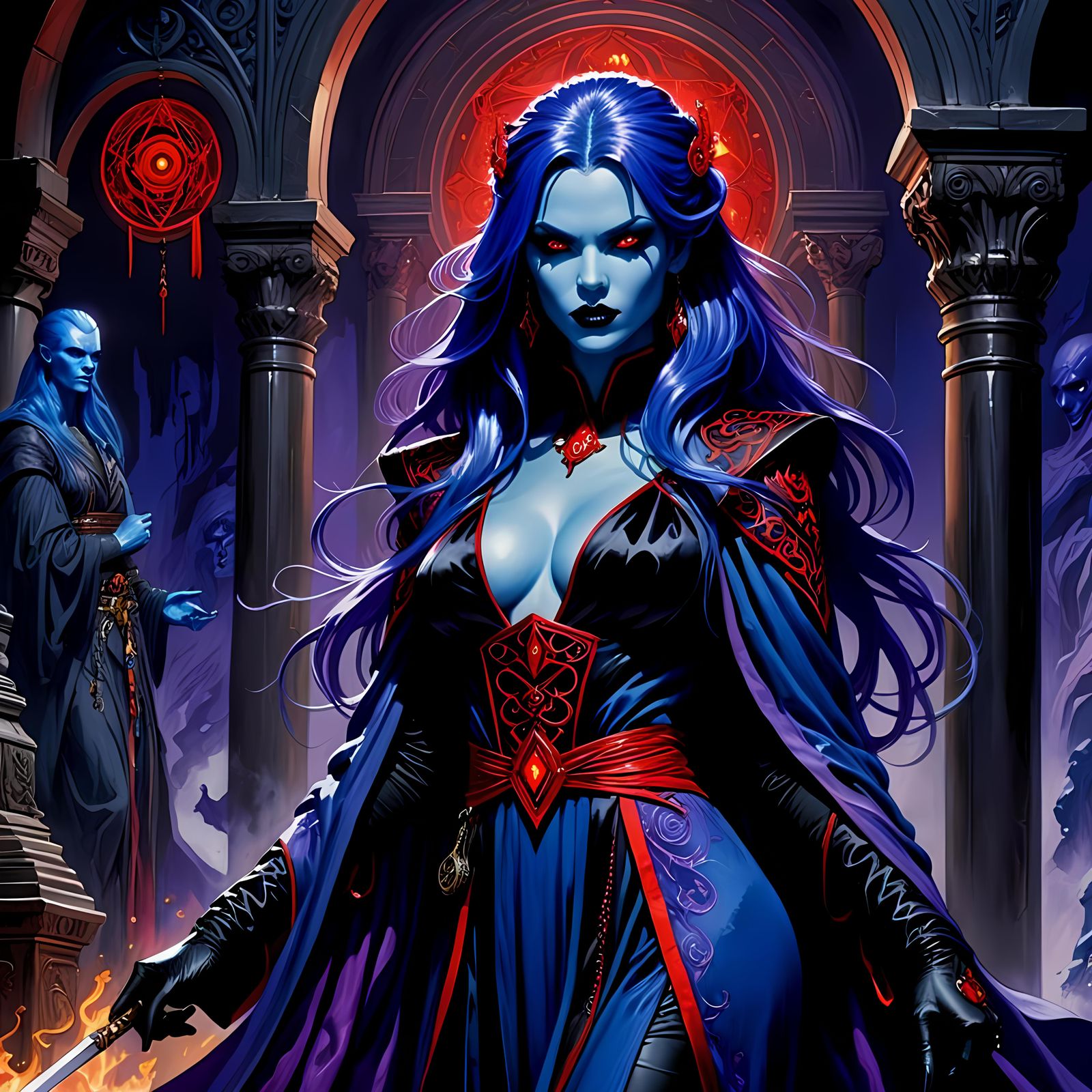 Geis Gaulon pays Wyld Elleden her bounty for Motoman Nine Ey...