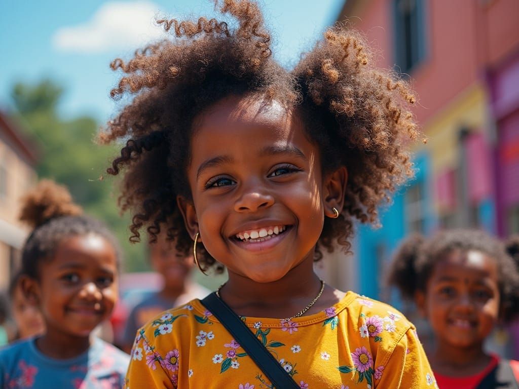 Joyful Girl at Tubman Museum