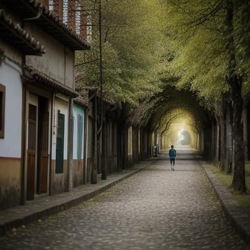 Autumn Run: Street Photography Captures Fleeting Moments