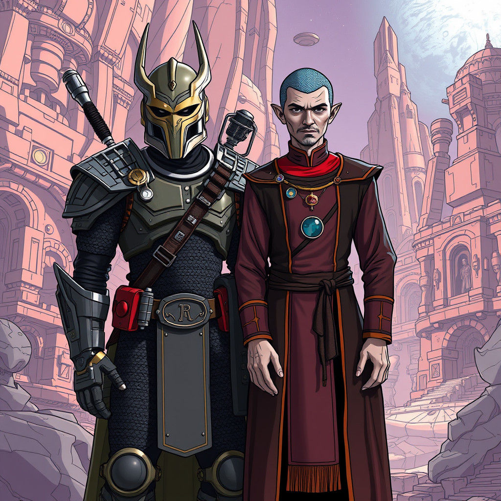 Klingon and Vulcan Worlds in 3D Anime Doodle Style