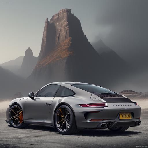 Modern Porsche 911 Fall Edition: Detailed Matte Painting