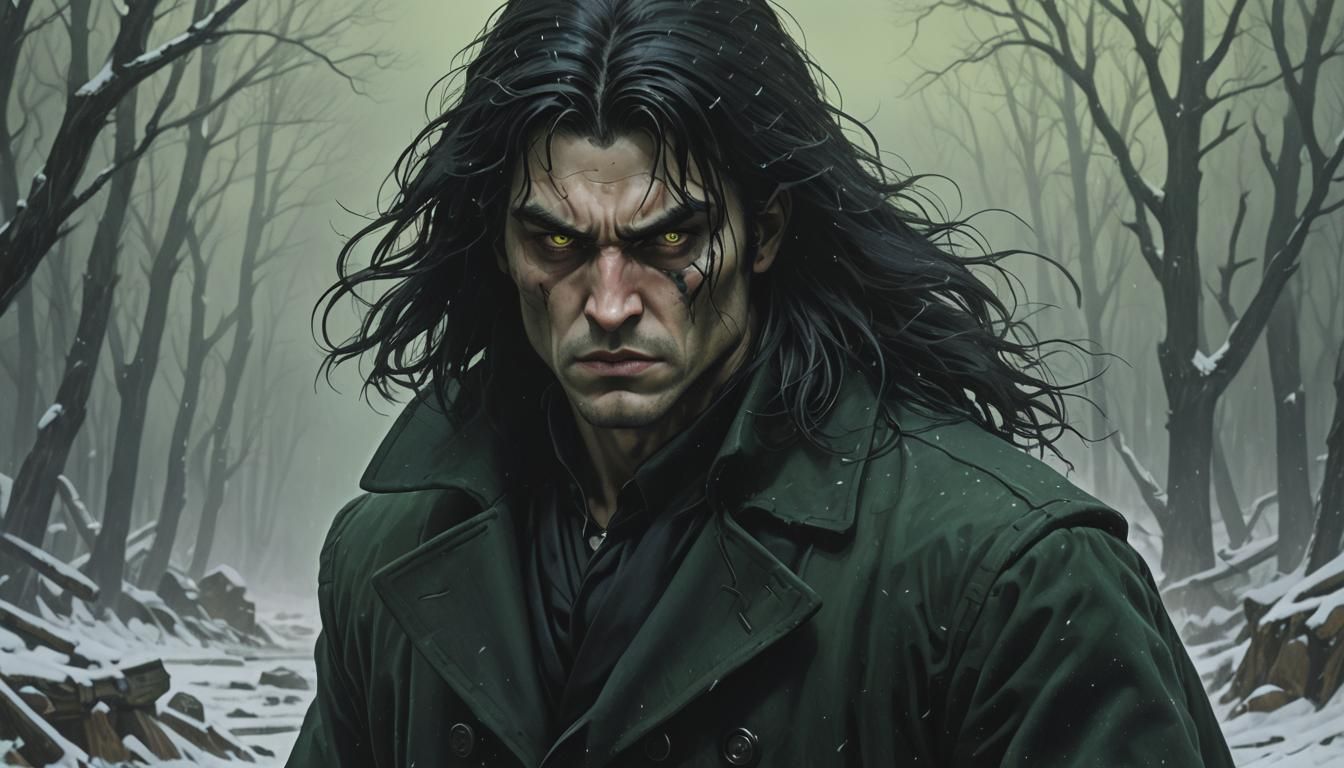 Mystical Realm Battle: Dark Fantasy Concept Art