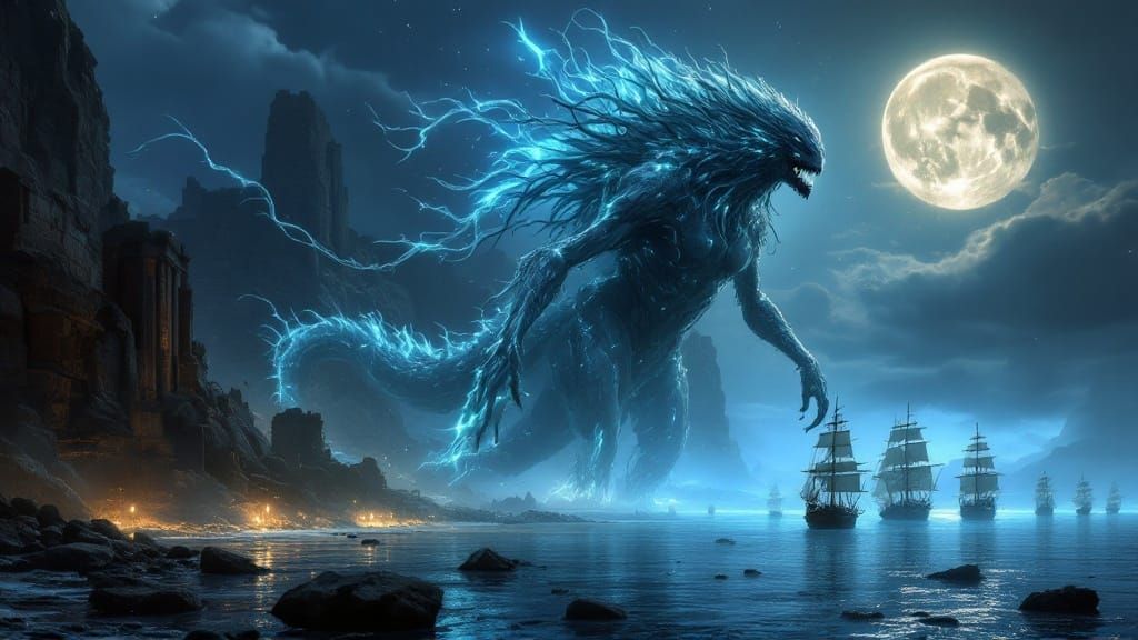 Ancient Temple-Ruin Kaiju Emerges from Mediterranean Sea in ...