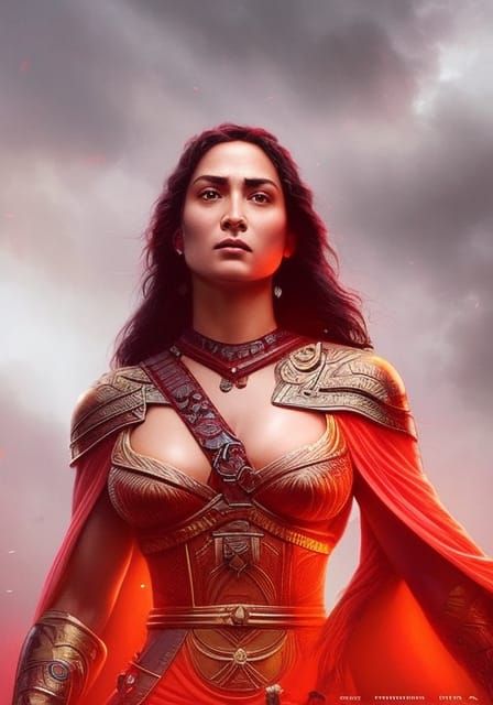 Epic Maori Thunder Goddess Digital Art