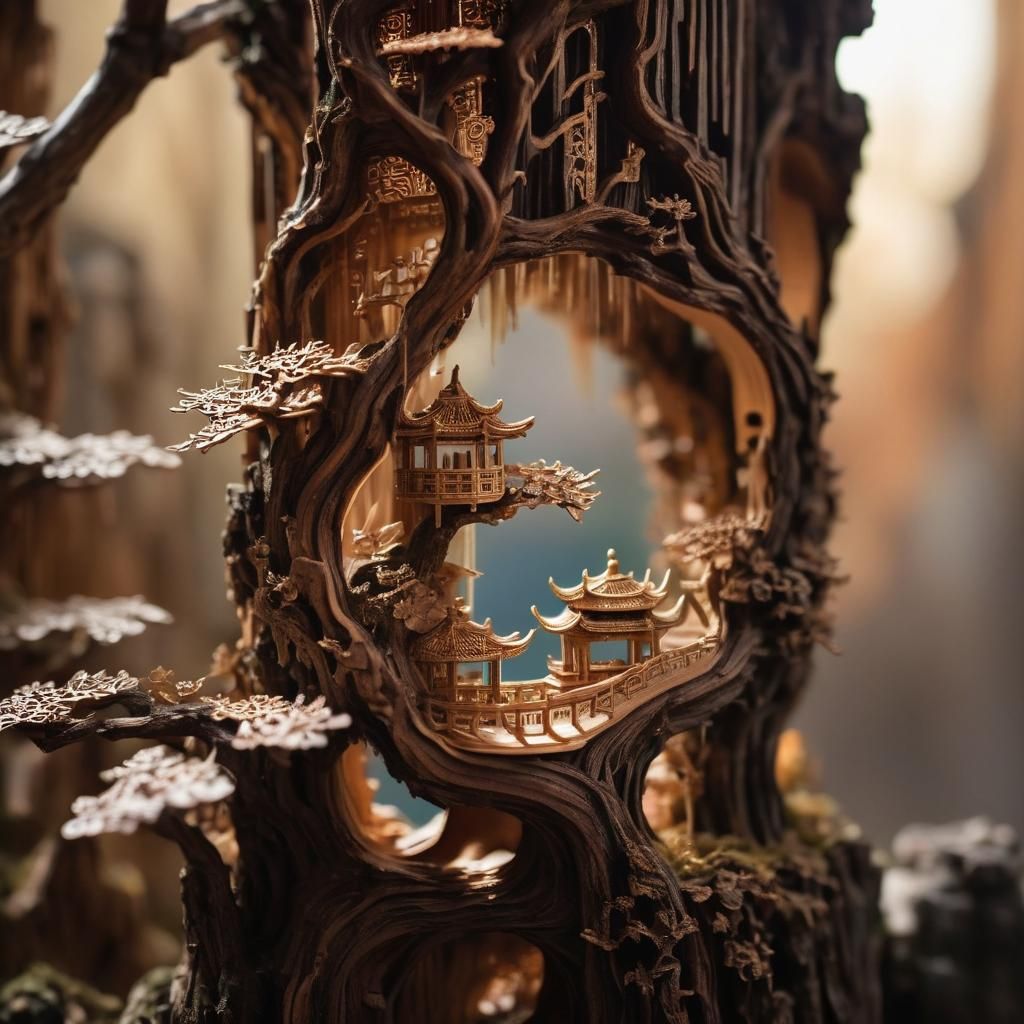 Ancient China Fairytale Carving