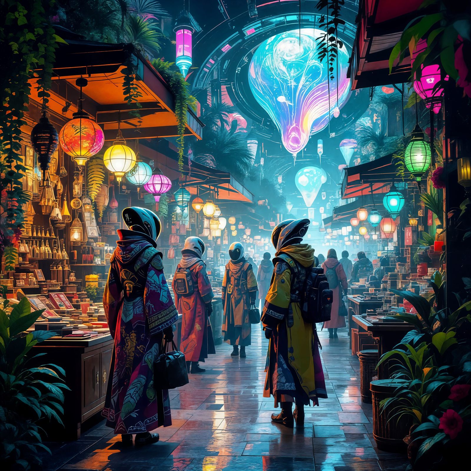 Alien Market on a Distant Planet