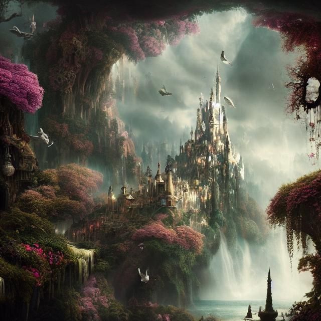 Epic Wonderland: A Stunning Digital Matte Painting