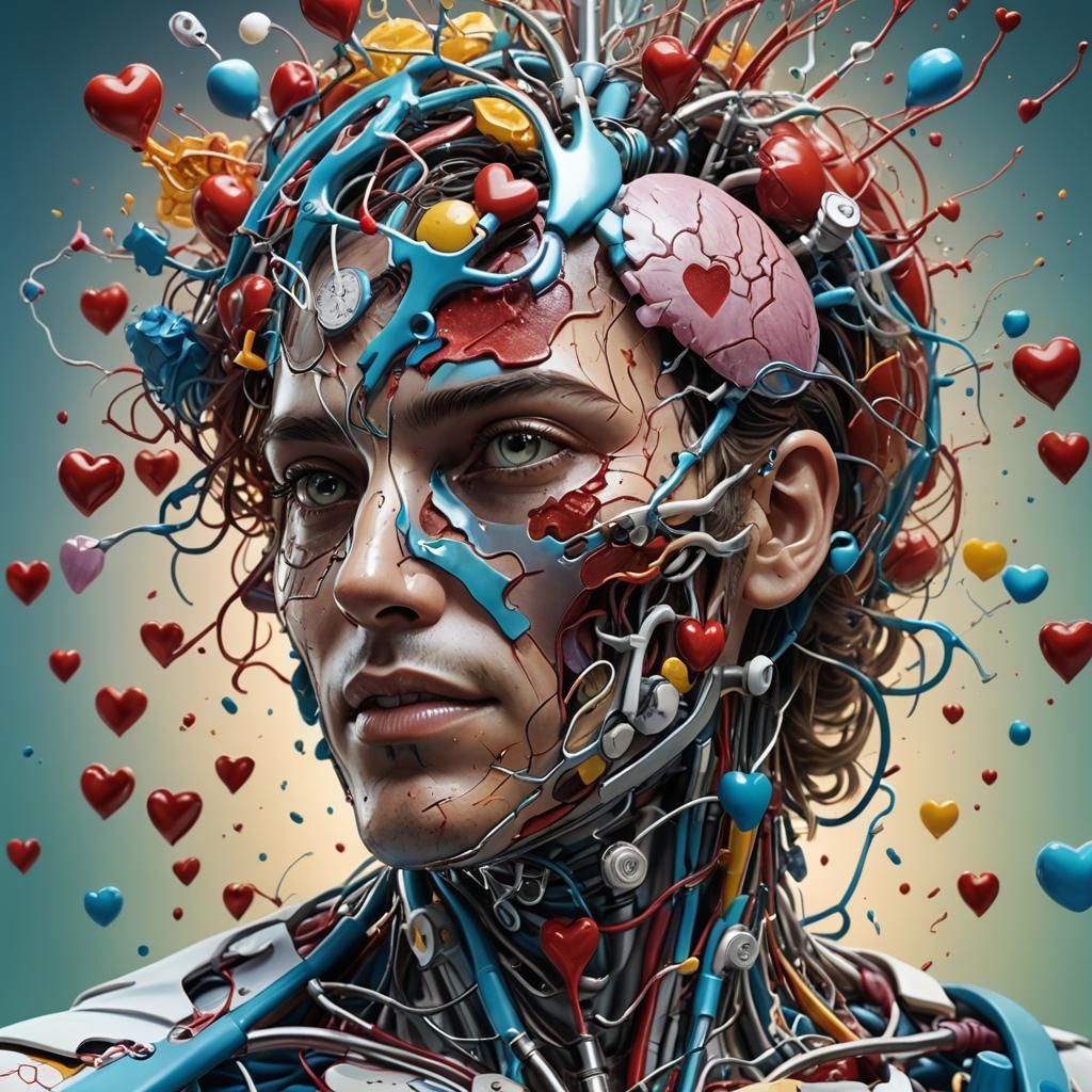 Futuristic Heart Transplant: Hyperrealistic Concept Art