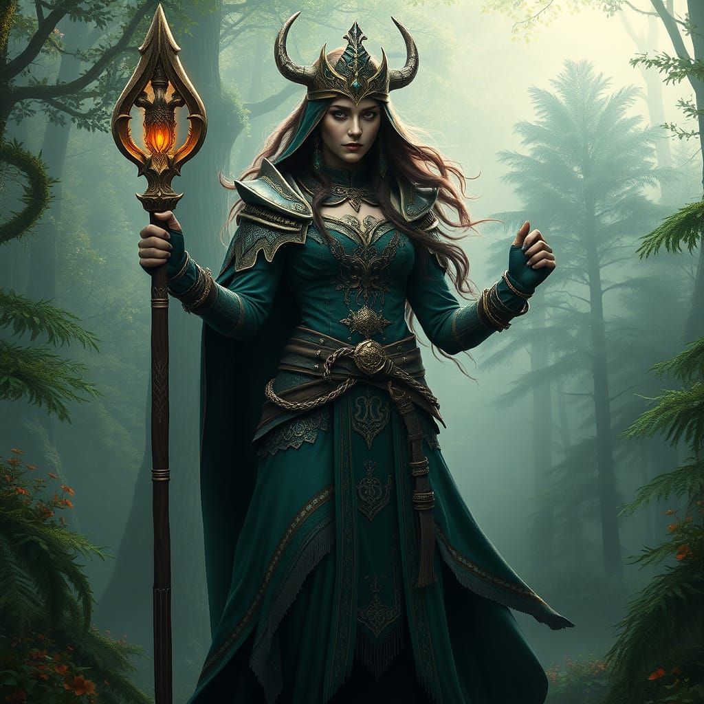 Ancient Forest Guardian in Mystical Armor