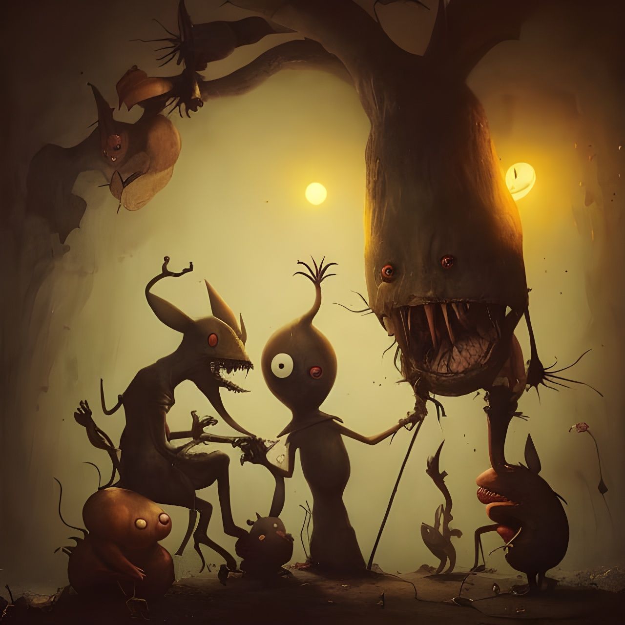 Aaahh!!! Real Monsters as a Renaissance Painting