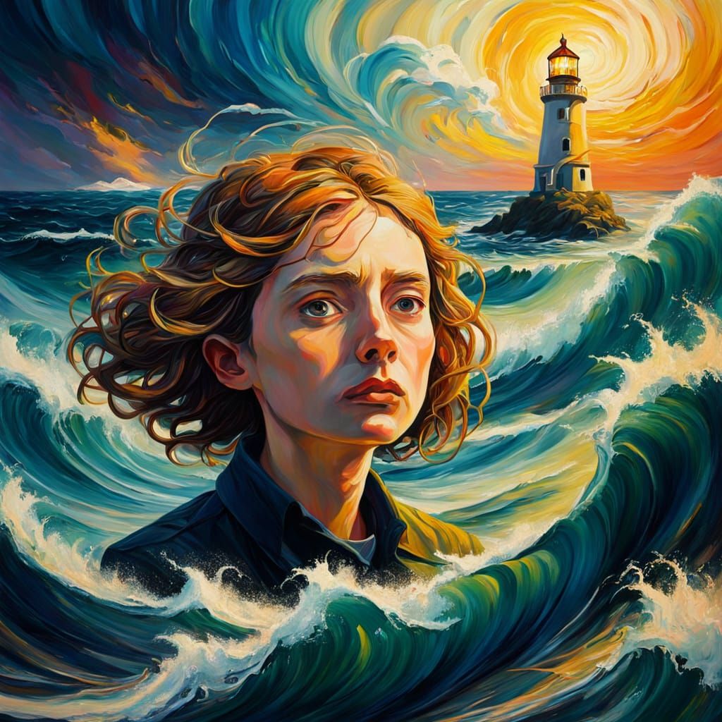 Lost at Sea: A Surreal Oil Painting