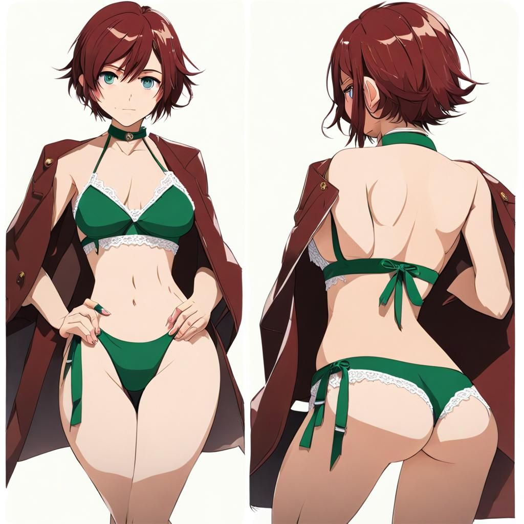 Anime Woman with Scar in Urban Fantasy Style