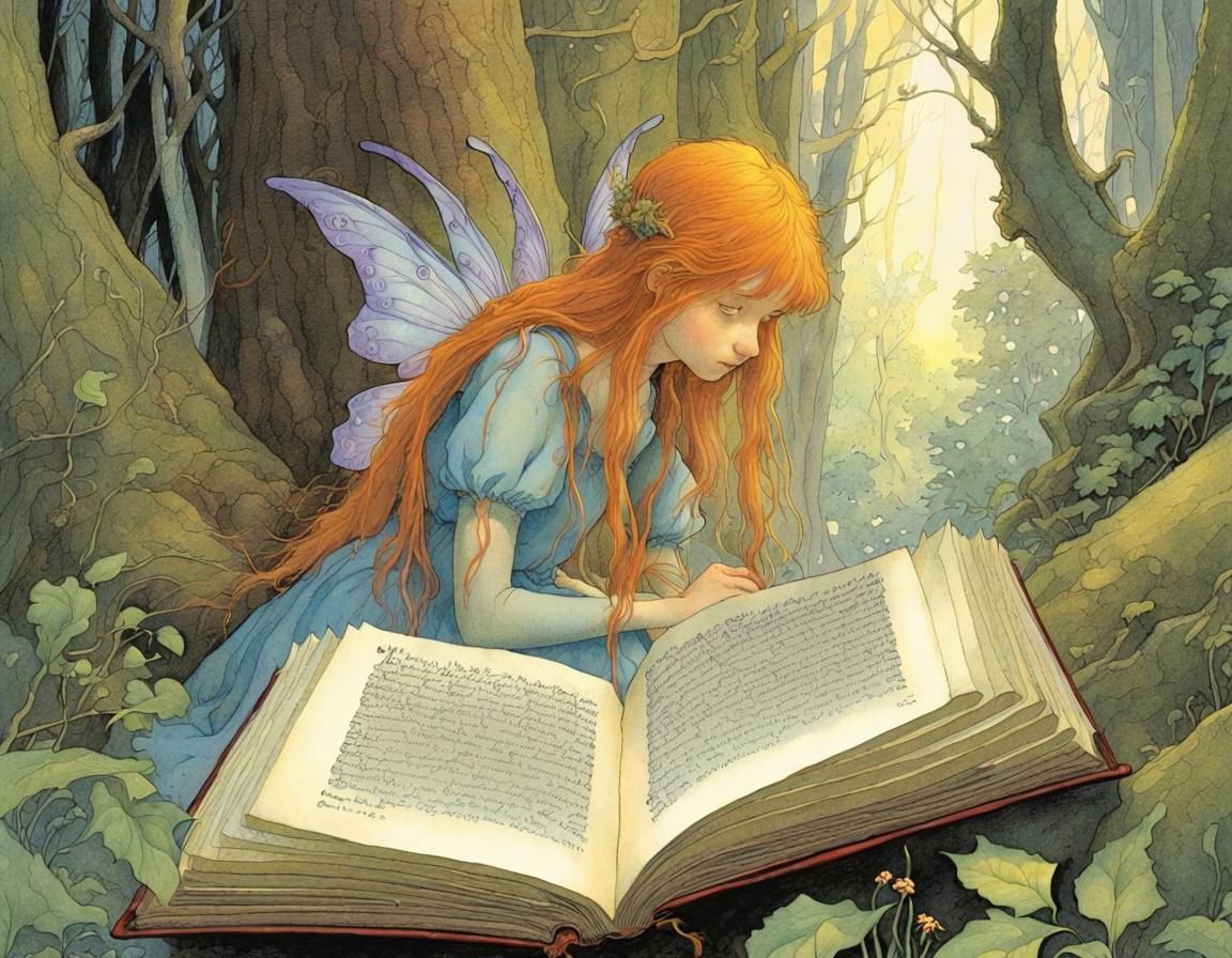 Fairy Tale Book Illustration in Vess Style