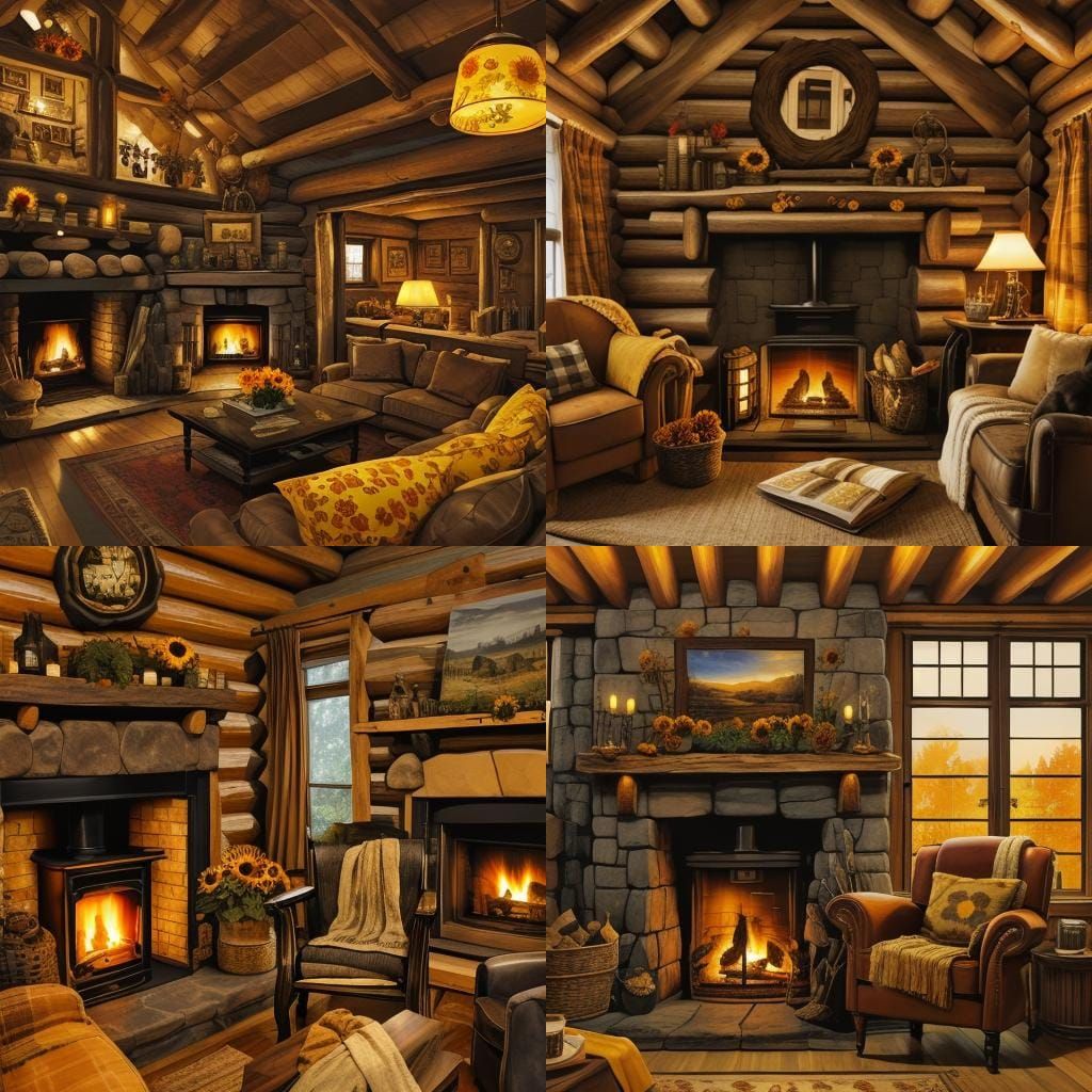 Very Cozy Log-cabin Room with a Cat (lora:NoirExpress:0.6) d...