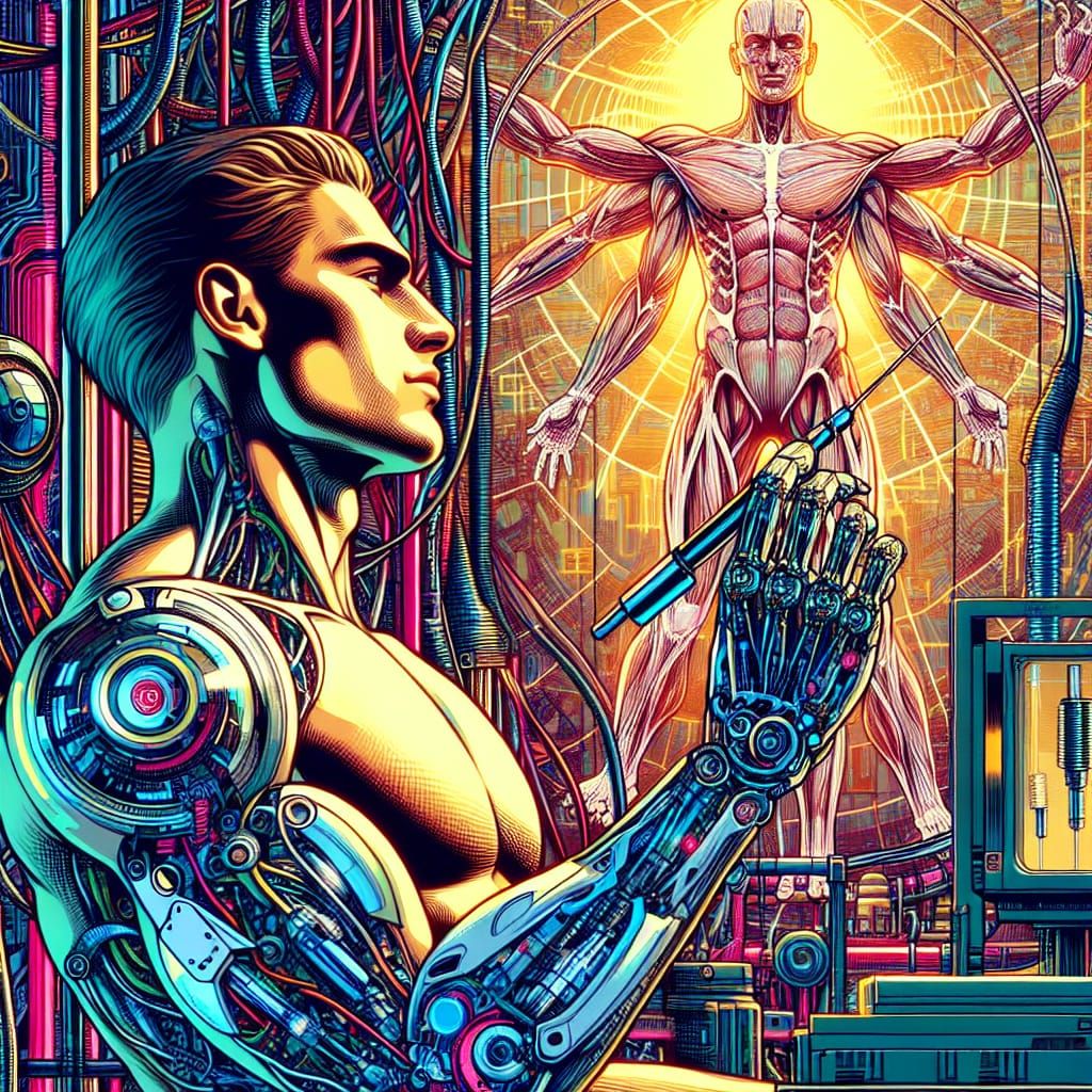 Novigrad Industries: Future Cybernetic Implants in Comic Sty...