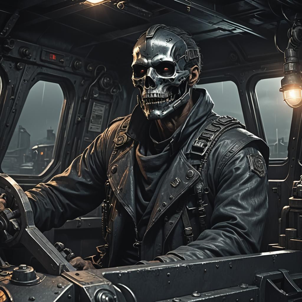 Trevor Phillips-Reaper Wakes in Armored Tugboat Car