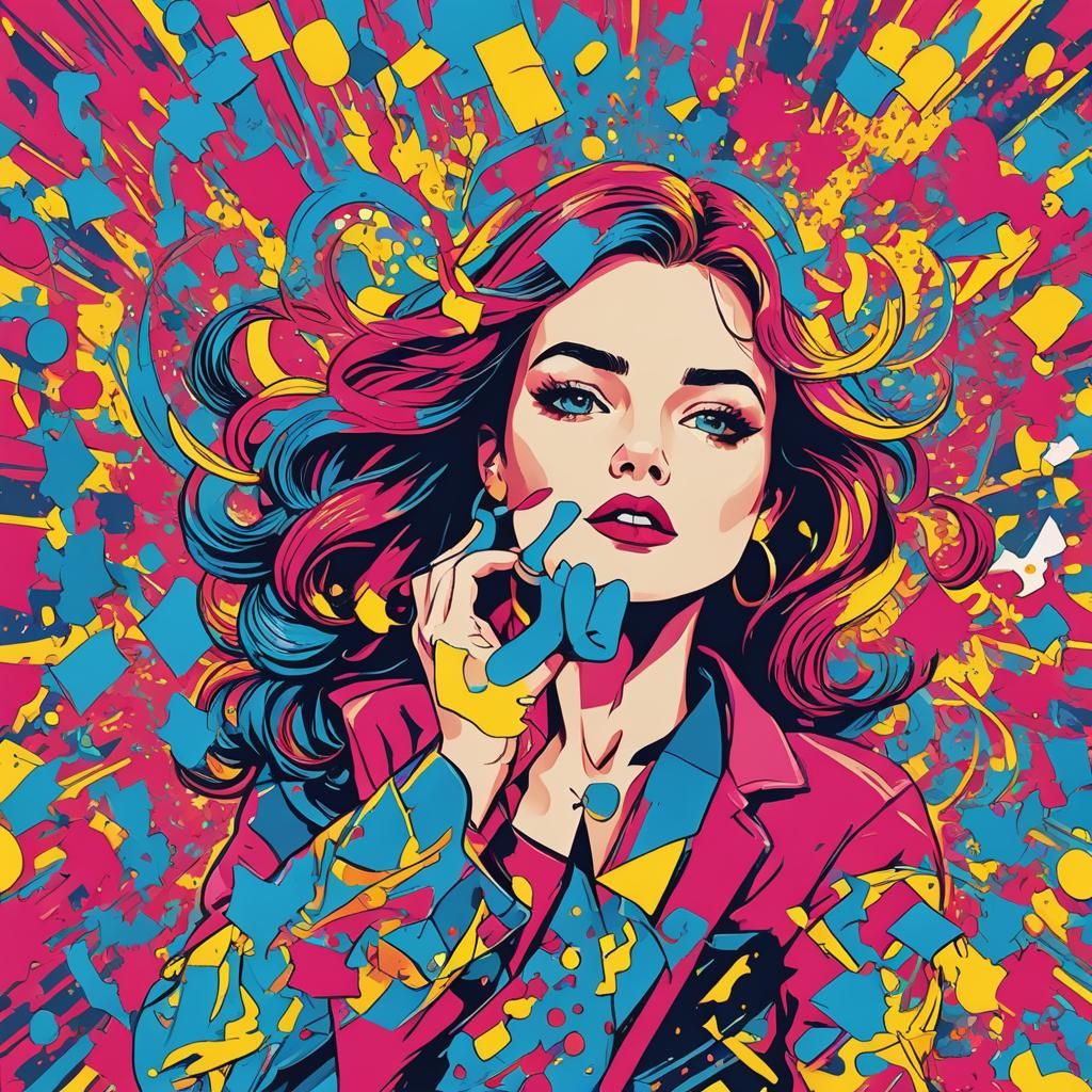 Pop Art Illustration Inspired by "Gioca Jouer"