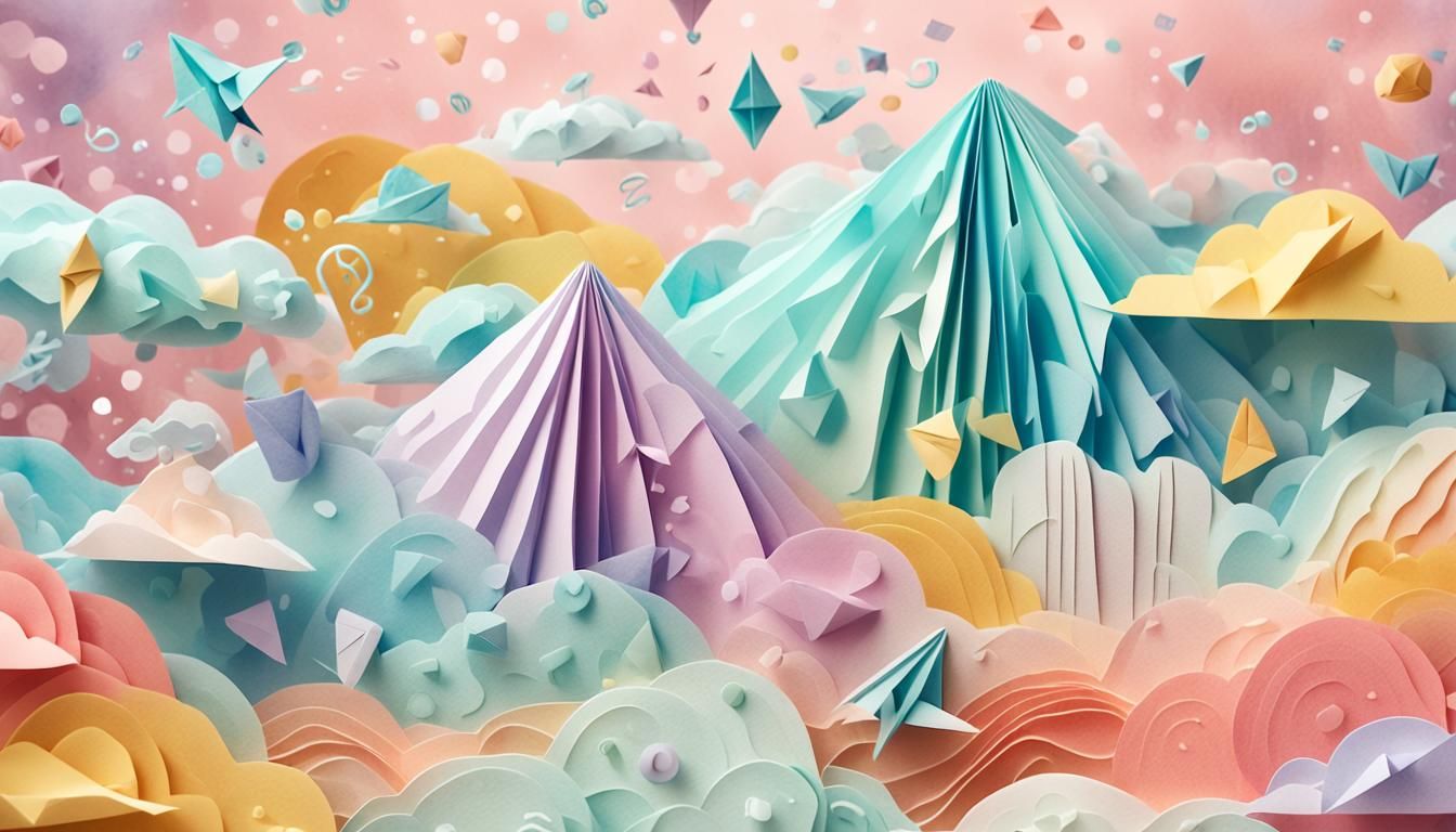 Friendly AI in Papercraft Style Amidst Data Streams