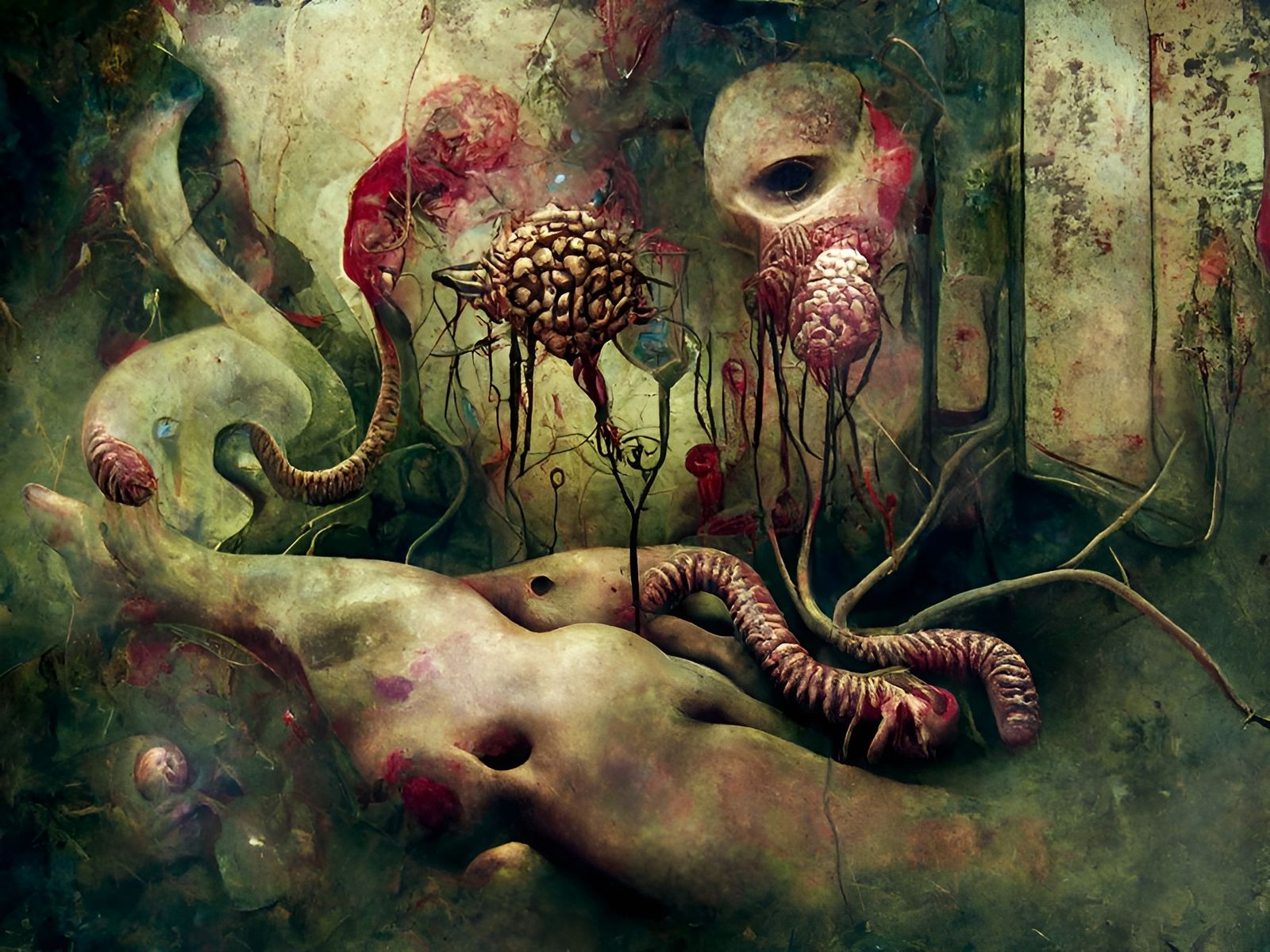 Psychedelic Cell Division Art: Cockroach King