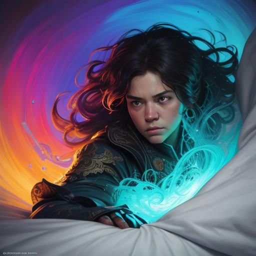 Hyperrealistic Dream Walker in Splendid Colors