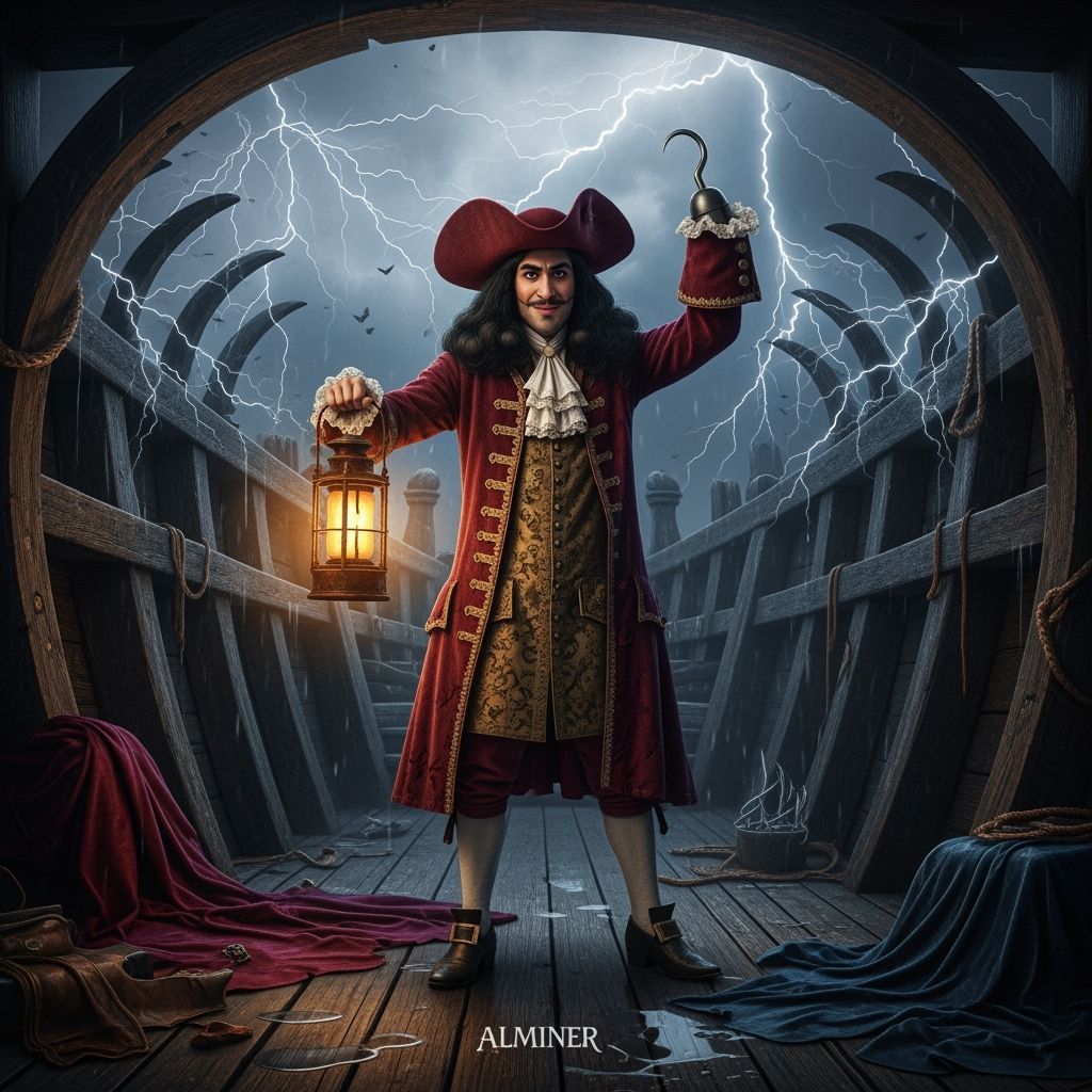 Captain Hook in Gothic Baroque Ship Interior