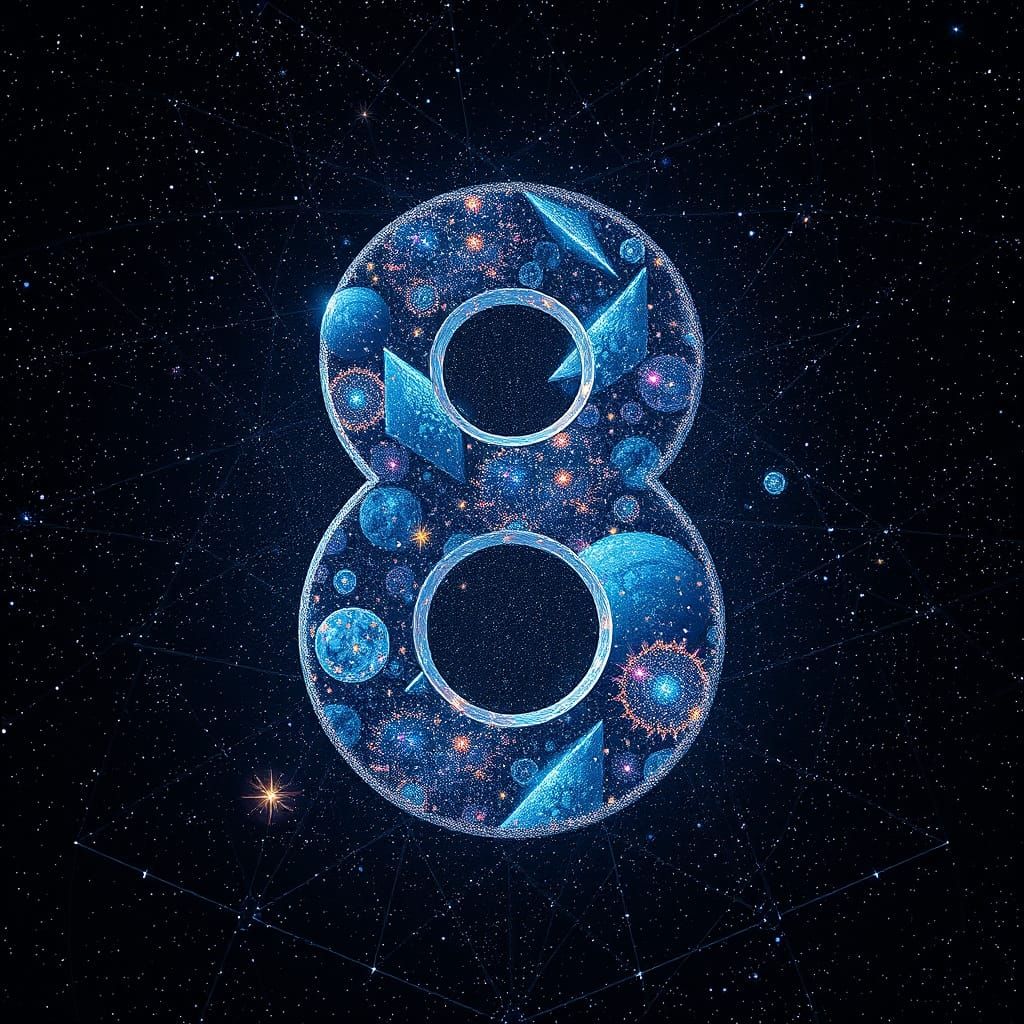 Cosmic Eights in Celestial Canvas