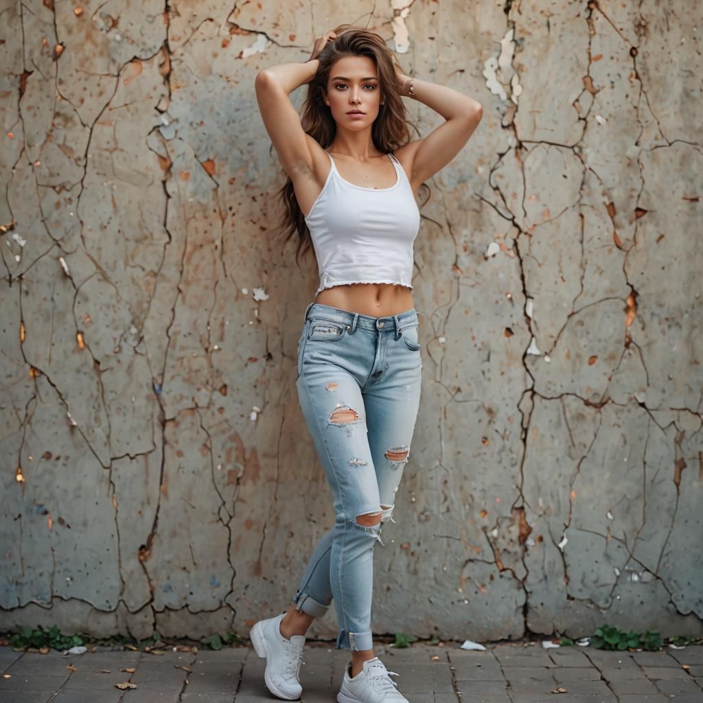 American Woman Portrait in Hyper-Realistic Style