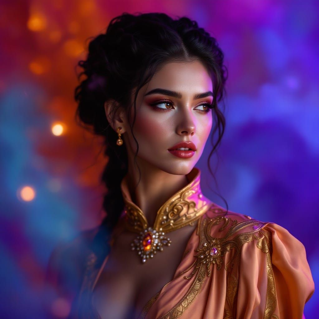 Lady Sunate Portrait in Dreamlike Realm