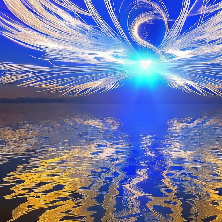 Ethereal Figures Ascending: An Expressionistic Digital Paint...