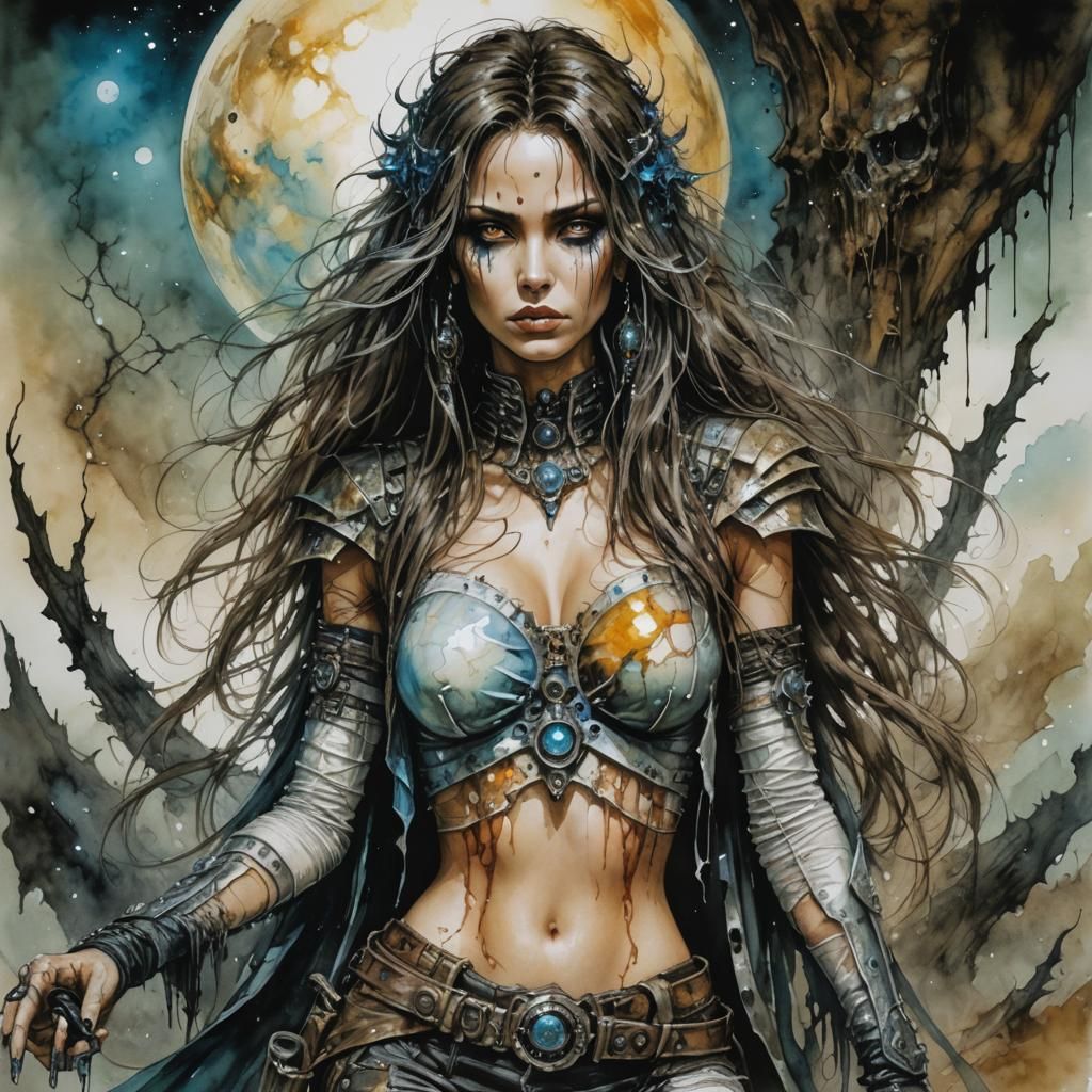 Alcohol Ink Fantasy Art of Samara