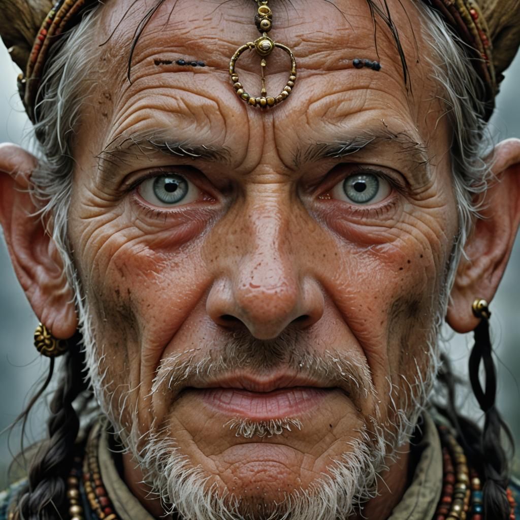 Close-Up Portrait of a Magical Mythical Being