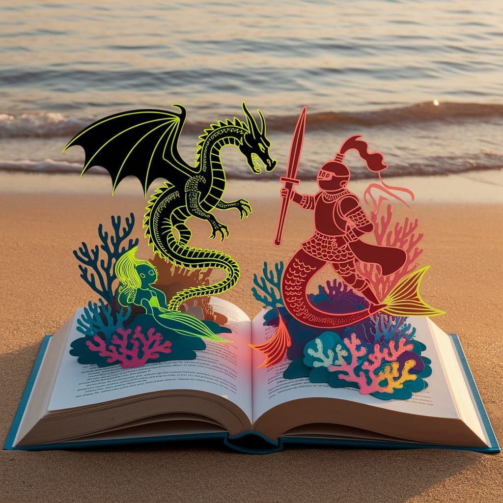 Miniature World Springs to Life from Open Book