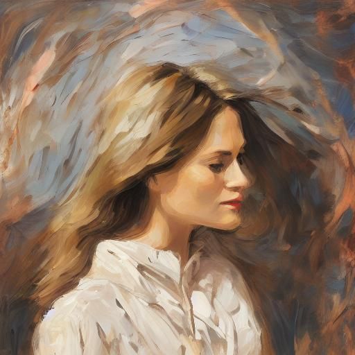 <lora:Oil Painting:1.0> Oil painting of Emma