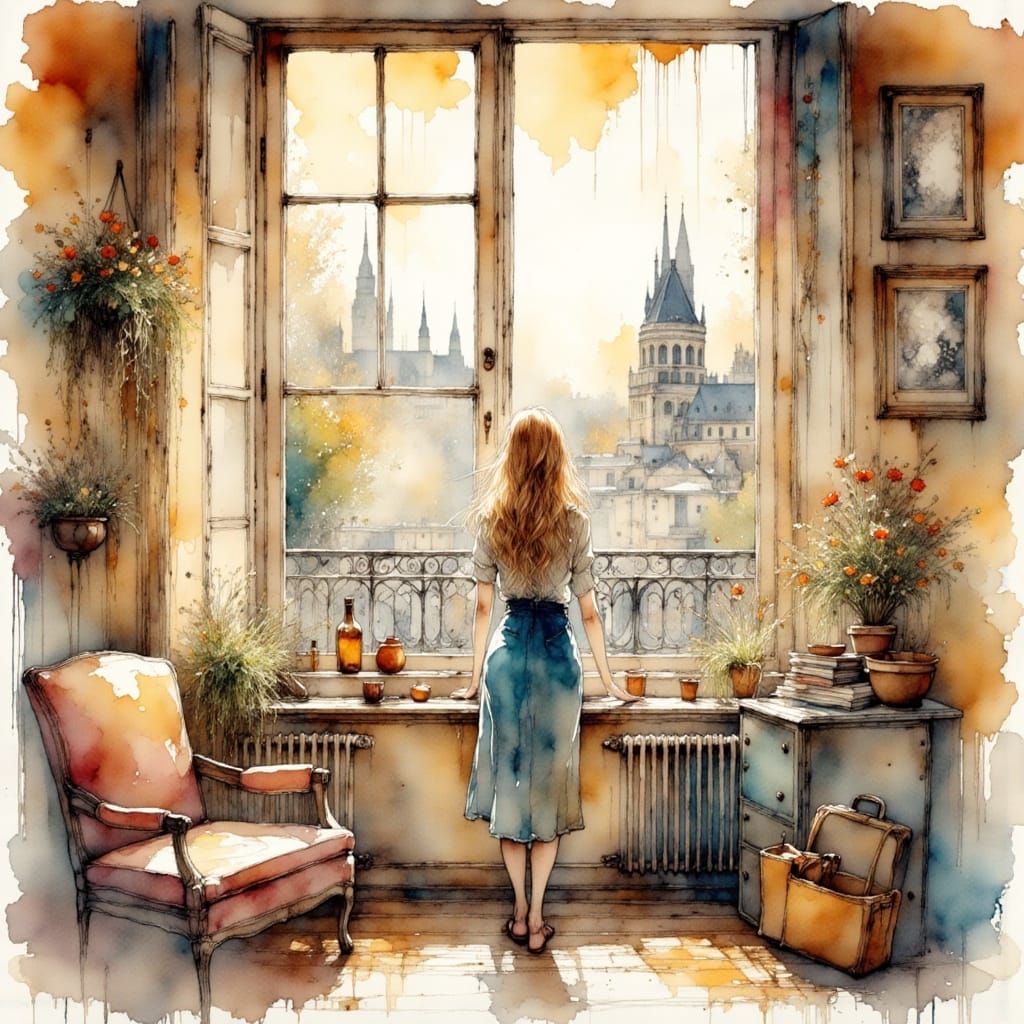 Parisian Goodbye in a Whimsical Apartment