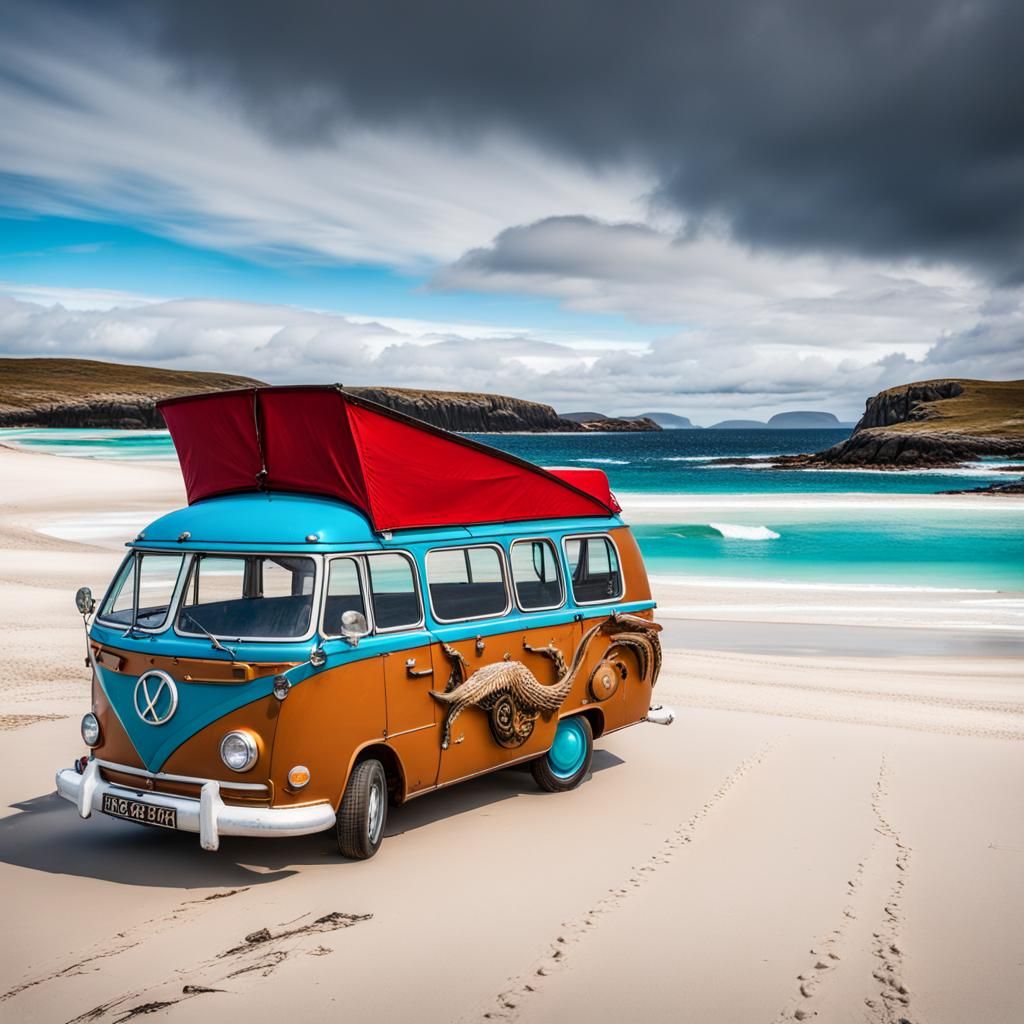 Sanna Bay, Scotland: Stormy Waves and Steampunk
