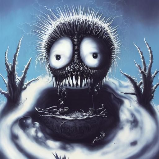 Creepy Faceless Portrait in Gothic Digital Art Style