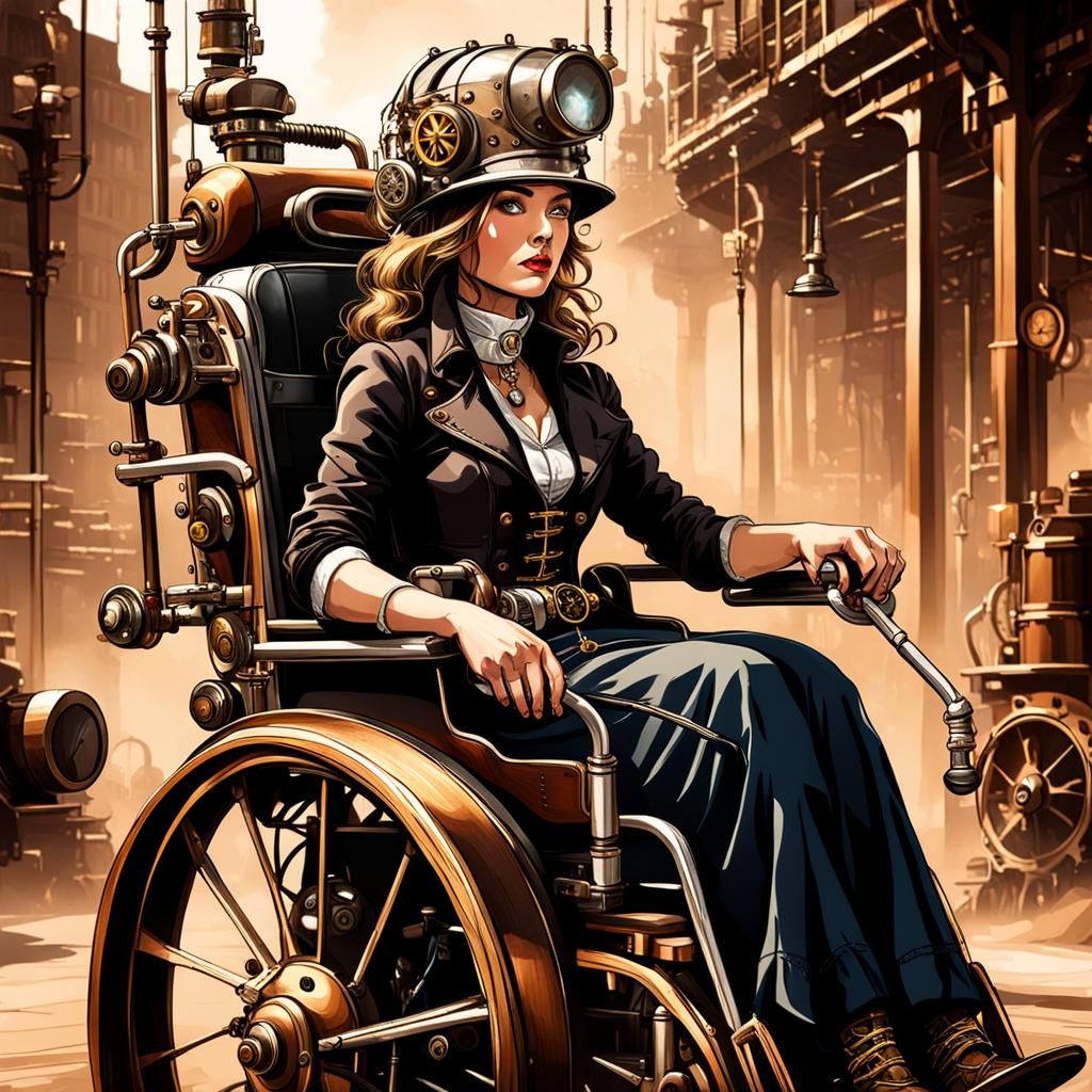 Steampunk Wheelchair: A Paraplegic Woman's Journey