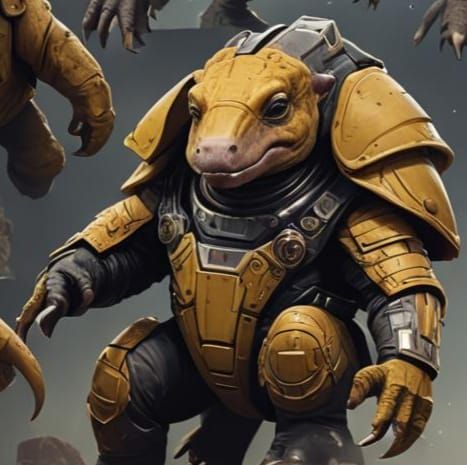 Sci-Fi Platypus Elephant Hybrid in Detailed Matte Painting