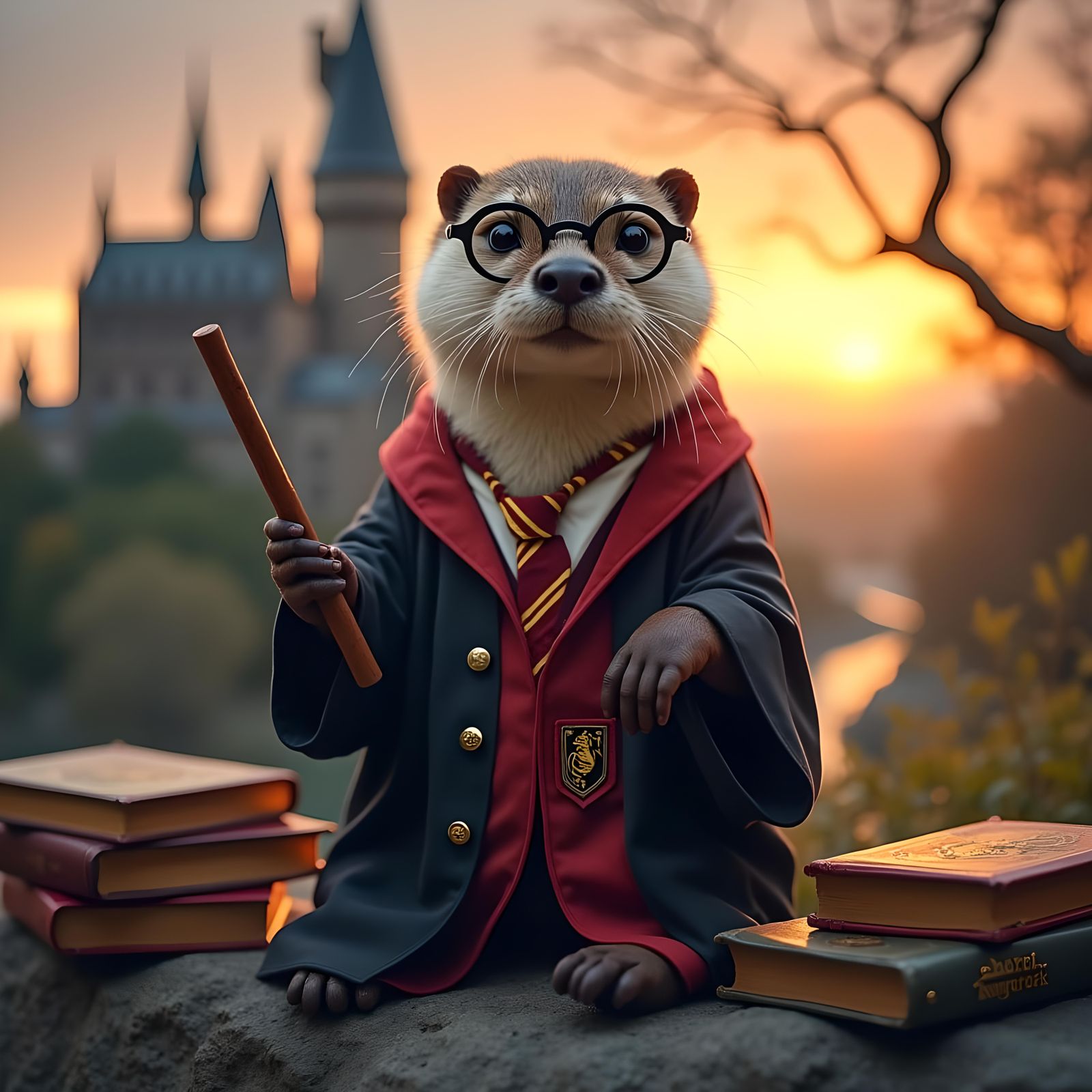 Harry Potter Otter at Hogwarts