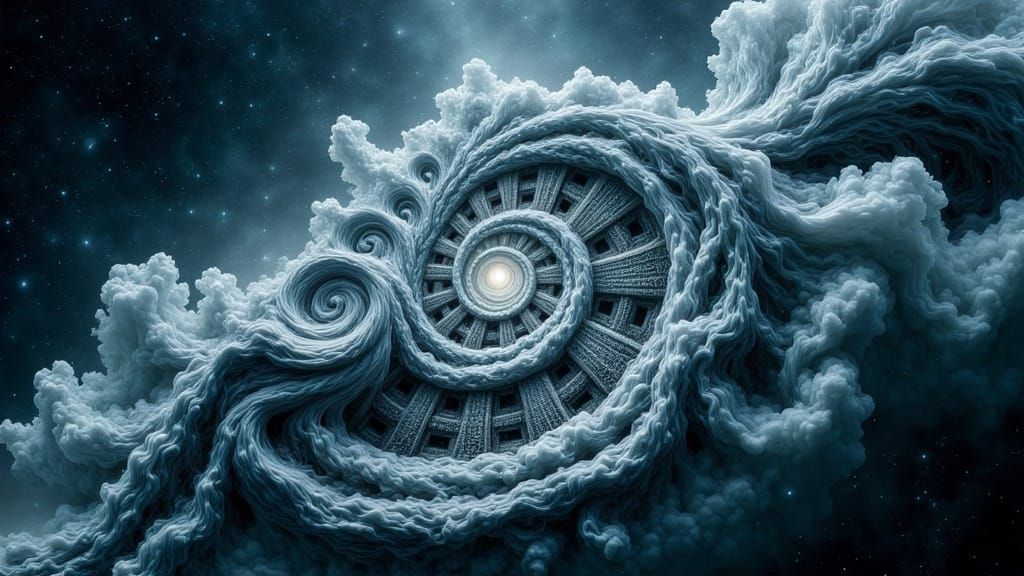 Intricate Fossil Patterns Emerge from Cosmic Smoke