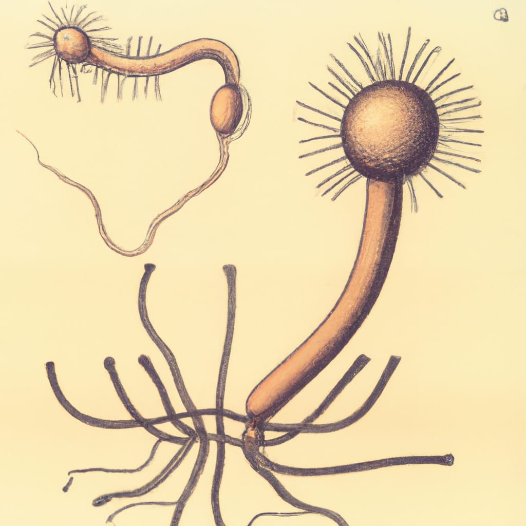 1970s Scientific Illustration of Animalcule