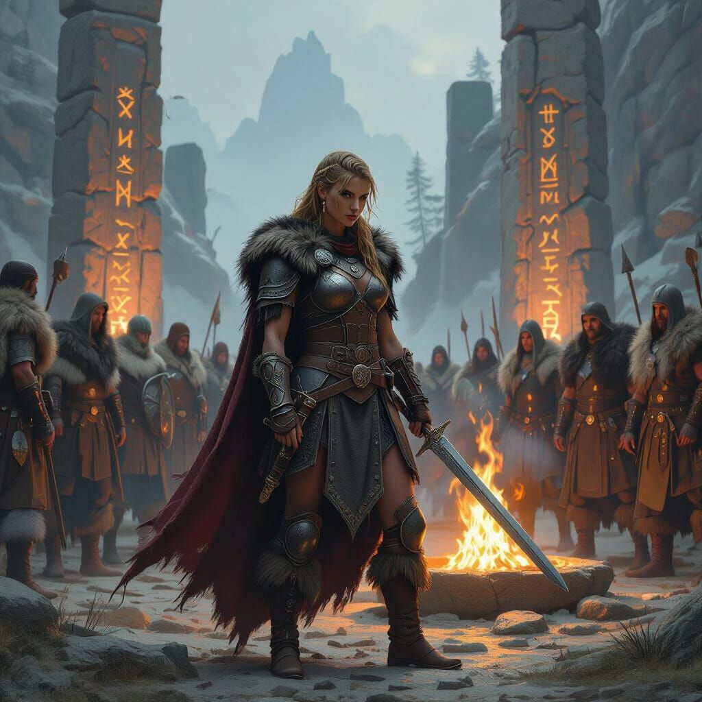 Nordic Shield-Maiden Ritual at Stone Temple