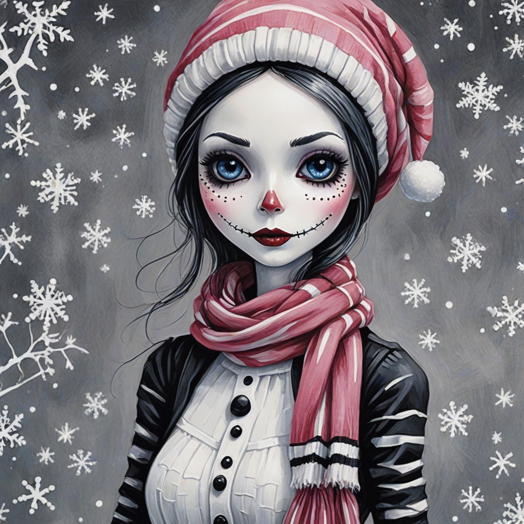 Winter Whimsy in the Style of a Beloved Cartoon Character