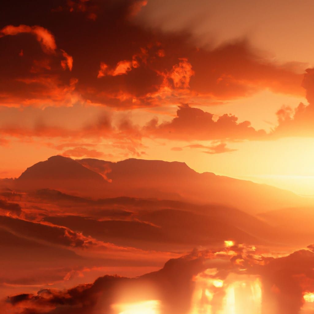 Golden Hour Concept Art in Warm Colors