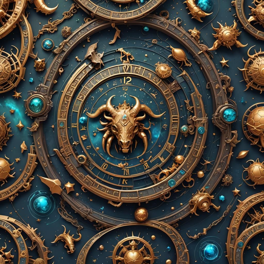 Fantastical Zodiac Mix in Detailed Matte Painting