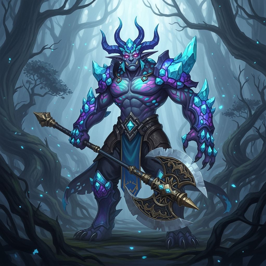 Goblormon: Goliath Orcoid Beast in Eerie Forest