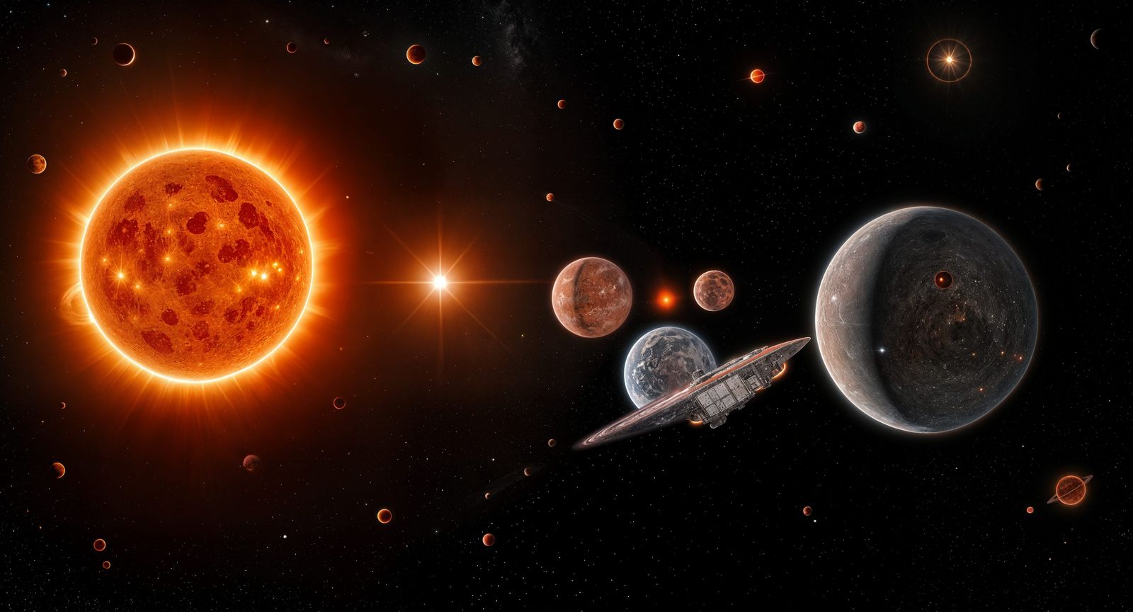 Planets Orbiting Binary Suns in Cosmic Scene