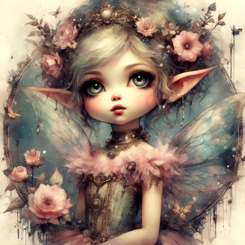 Adorable Pixie Ballerina in Cute Style
